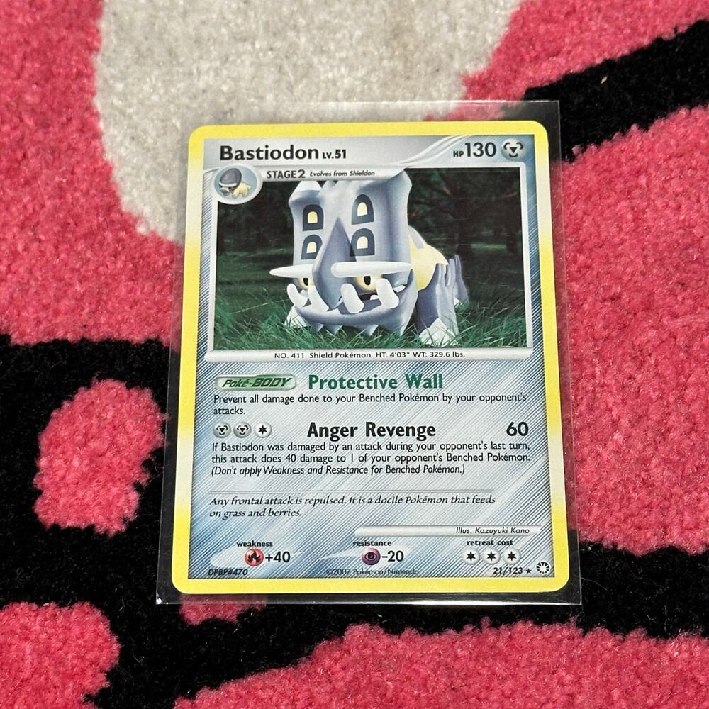 Bastiodon 21 – Pokémon TCG Mysterious Treasures – As Pictured